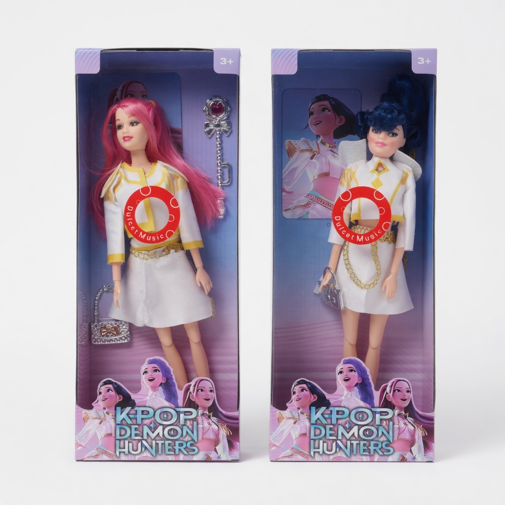 Guerreras K-pop con sonido y accesorios